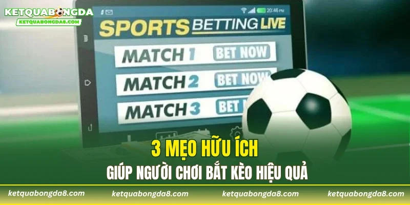 3 mẹo hữu ích giúp người chơi bắt kèo hiệu quả