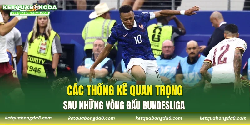 Các thống kê quan trọng sau những vòng đấu Bundesliga