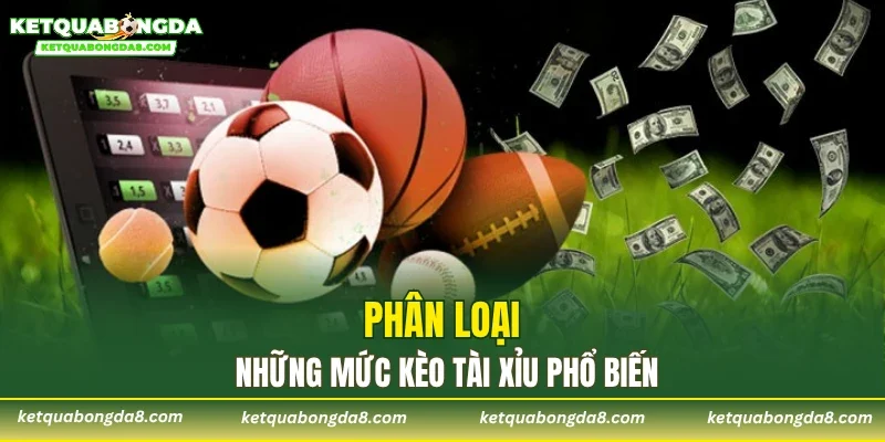Phân loại những mức kèo tài xỉu phổ biến